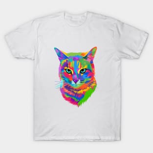 Colorful cute cat T-Shirt